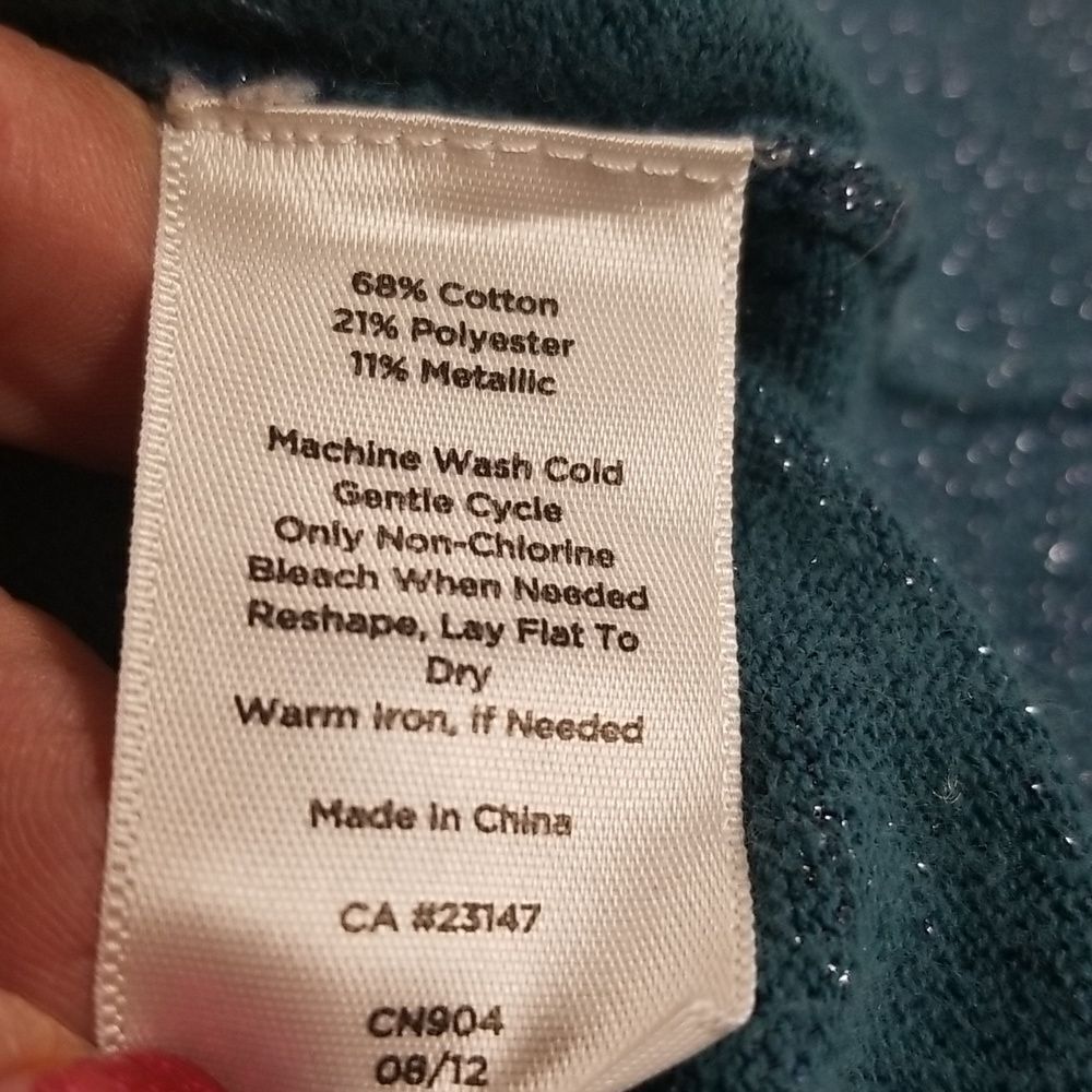 Talbots Metallic Bordeaux Button Down Cardigan Bl… - image 7